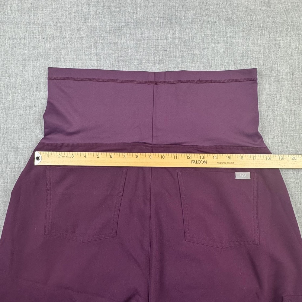 FIGS Maternity Scrub Set Womens Large Purple Jogger Pants Top Pockets Workwear - Picture 10 of 16